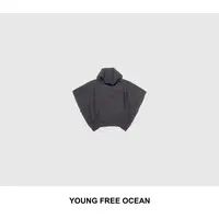 YOUNG FREE OCEAN2025秋款 高领坑条罩衫毛衣M2128