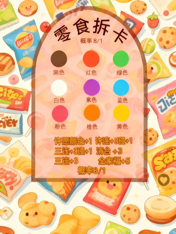 【富婆单】零食卡片饼干拆拆拆（10卡保20卡）