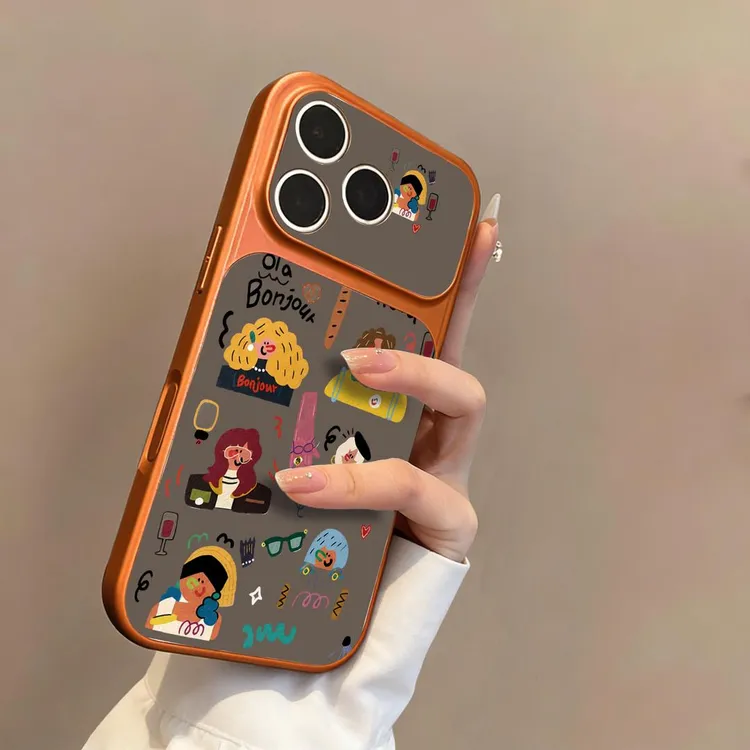 多巴胺女孩适用iPhone苹果18promax手机壳17Pro新款皮纹16保护套商品图
