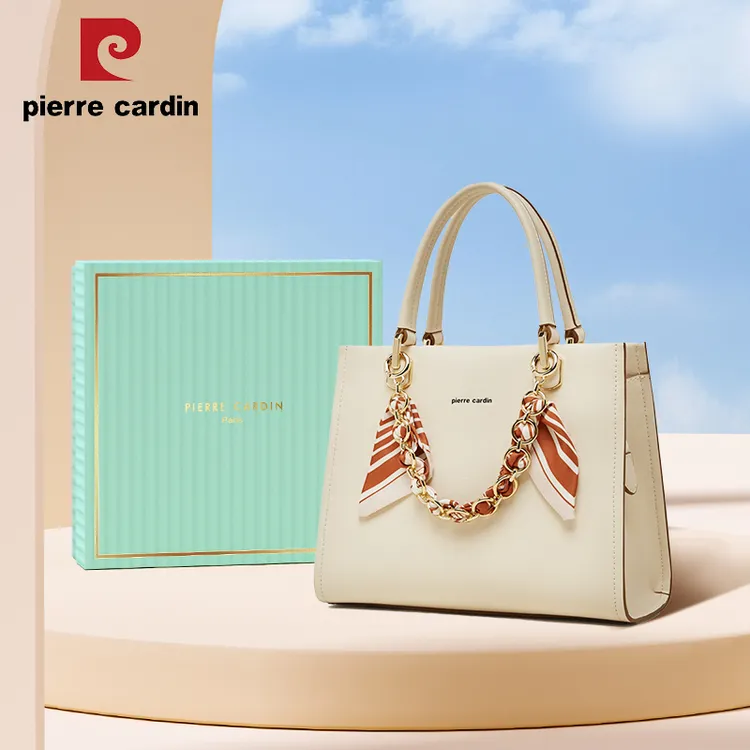 皮尔卡丹女包2025新款丝巾时尚潮手提包大容量女士妈妈斜挎通勤包