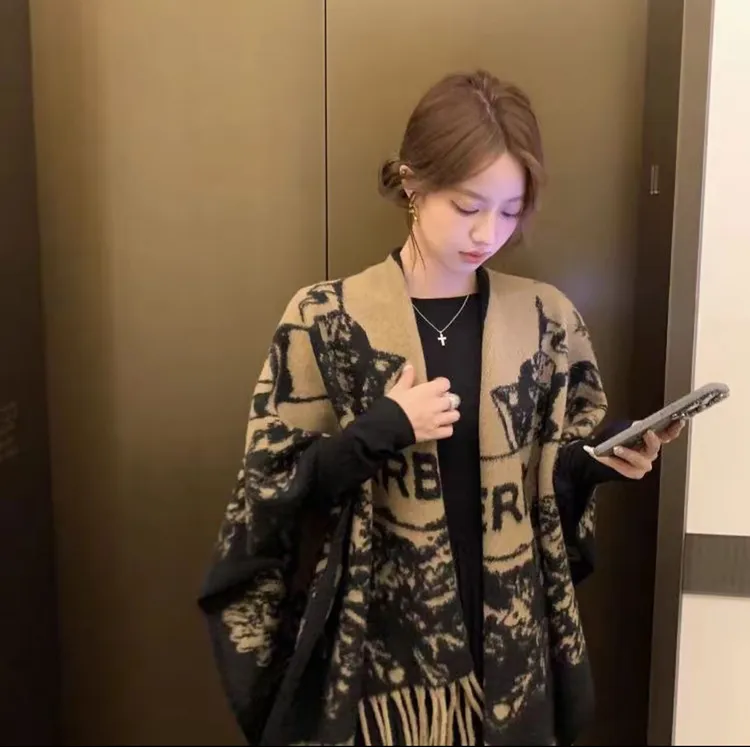 高品质百搭显瘦披肩合集保暖双面秋冬季