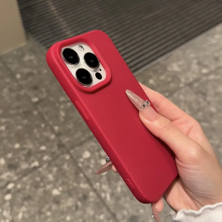 新年红糯米壳适用苹果17Promax手机壳16pro/15肤感液态13/14新款