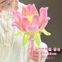 闪闪宝莲荷花灯中秋节礼物好运莲莲创意扭扭棒手工编织diy材料包