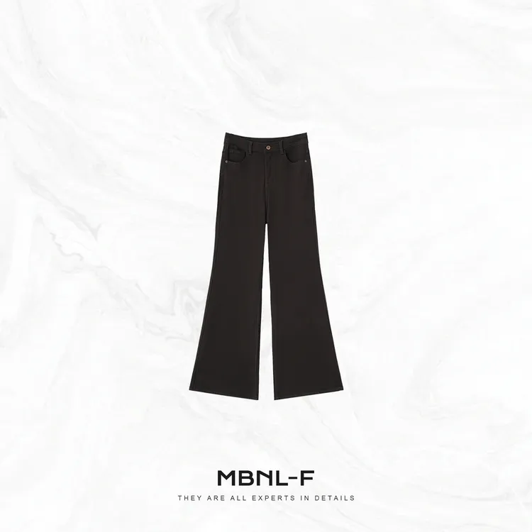 MBNL-F“复古咖调牛仔” 天丝莱卡混纺显瘦牛仔裤女 秦磊XM-XKZ9673