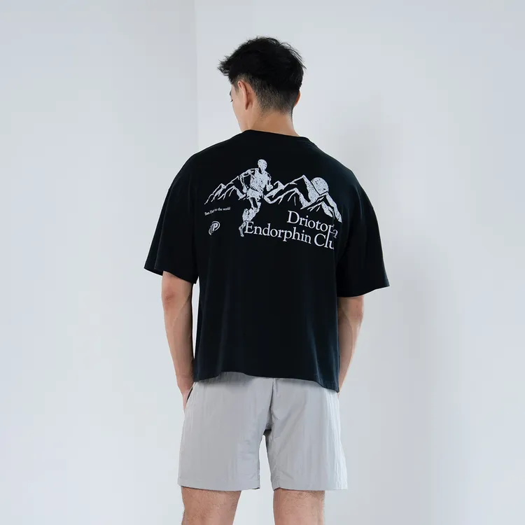 DRIOTOPIA2025夏季新品双纱直喷印花短袖