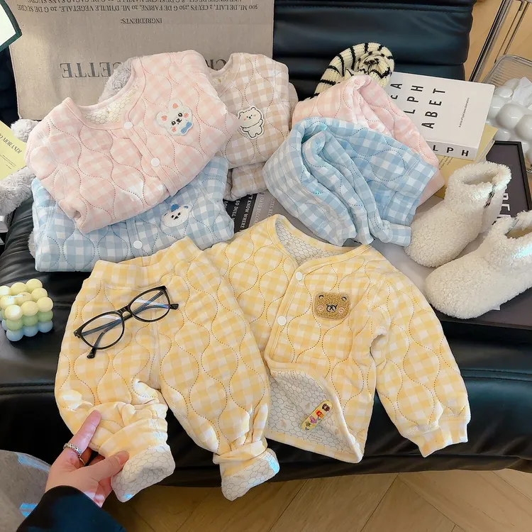 【大小手】新款校园男女童校服神器内搭棉衣加绒秋冬学生儿童保暖衣