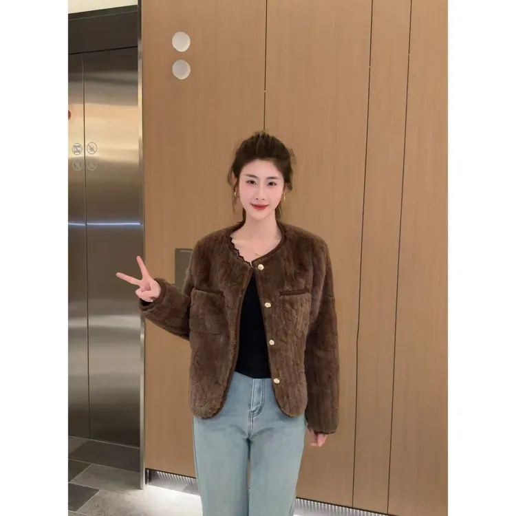 【焦糖暖绒小香衣】小允姐姐2025新款高级外套【1124】
