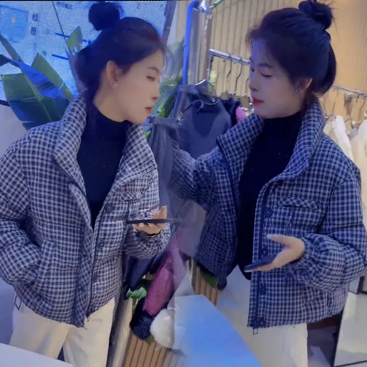 2025秋冬新款时尚显瘦气质网红高档洋气女高级百搭宽松大码棉服潮