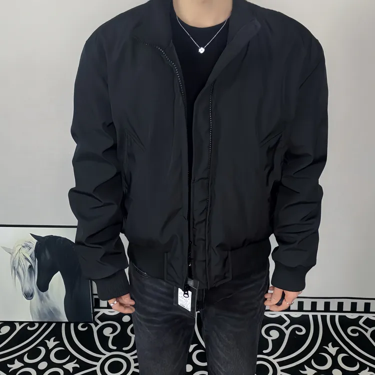 秋冬美式bomber短宽羽绒飞行夹克/新国标90白鸭绒/不跑绒