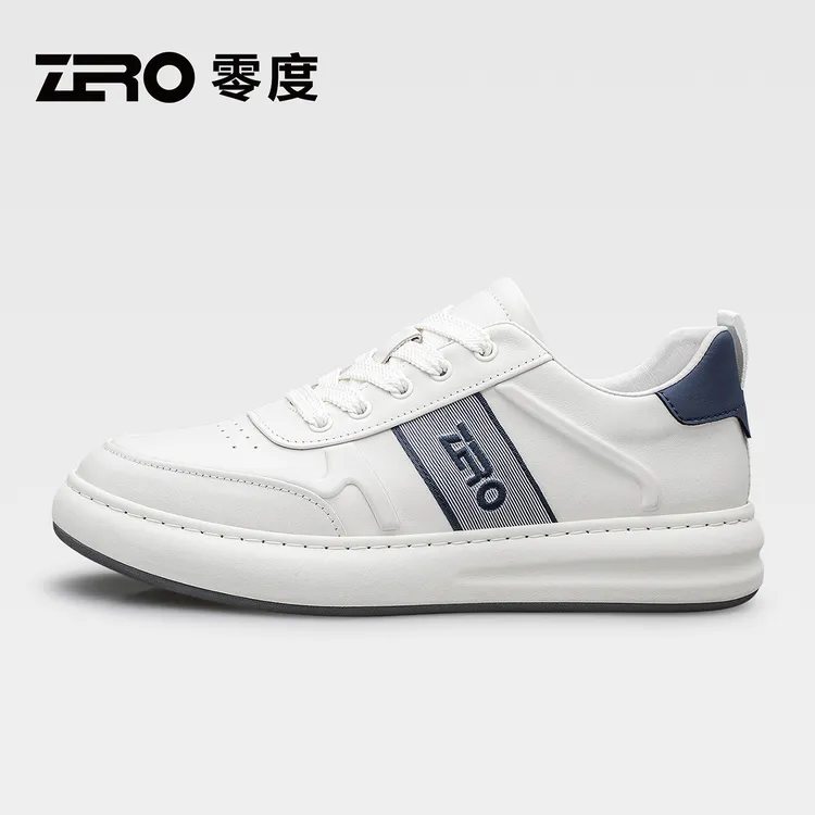 ZRO零度【经典百搭】男士真皮复古休闲板鞋秋季潮流小白鞋韩版53818