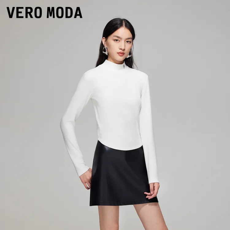 Vero ModaT恤女2026春季新款爱心图标修身显瘦短款上衣百搭通勤