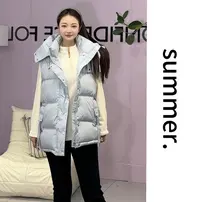 彩序坊   韩版显瘦气质高级感棉马甲3168