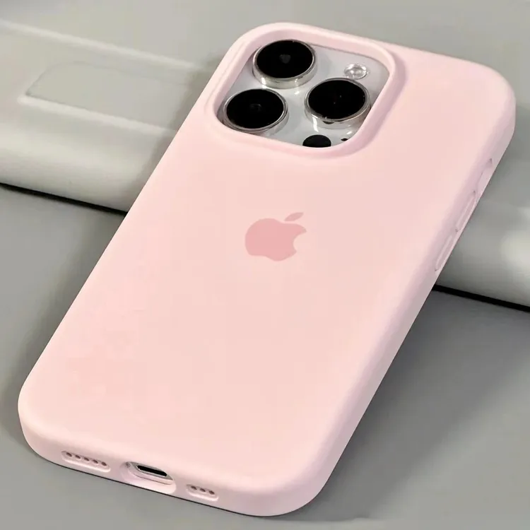 少女粉适用iPhone16promax手机壳苹果15pro液态硅胶14/13防摔12套