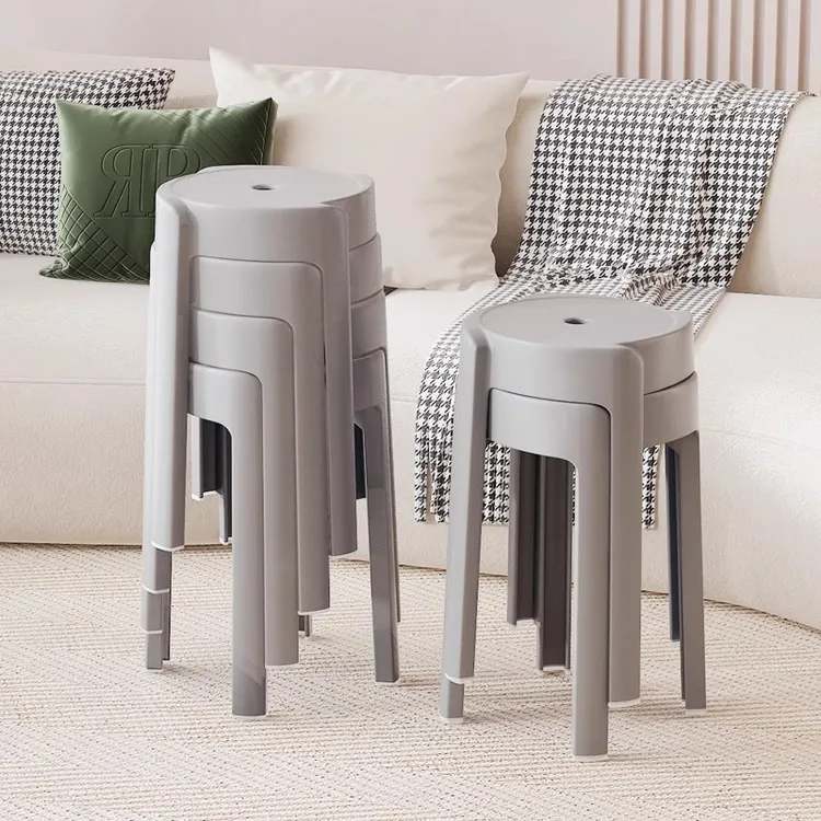 简约塑胶大旋风凳家用加厚结实耐用高圆胶凳现代简约风车旋风凳椅