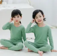 A200284童装女童家居服套装2025儿童秋保暖舒适棉质居家居服套装