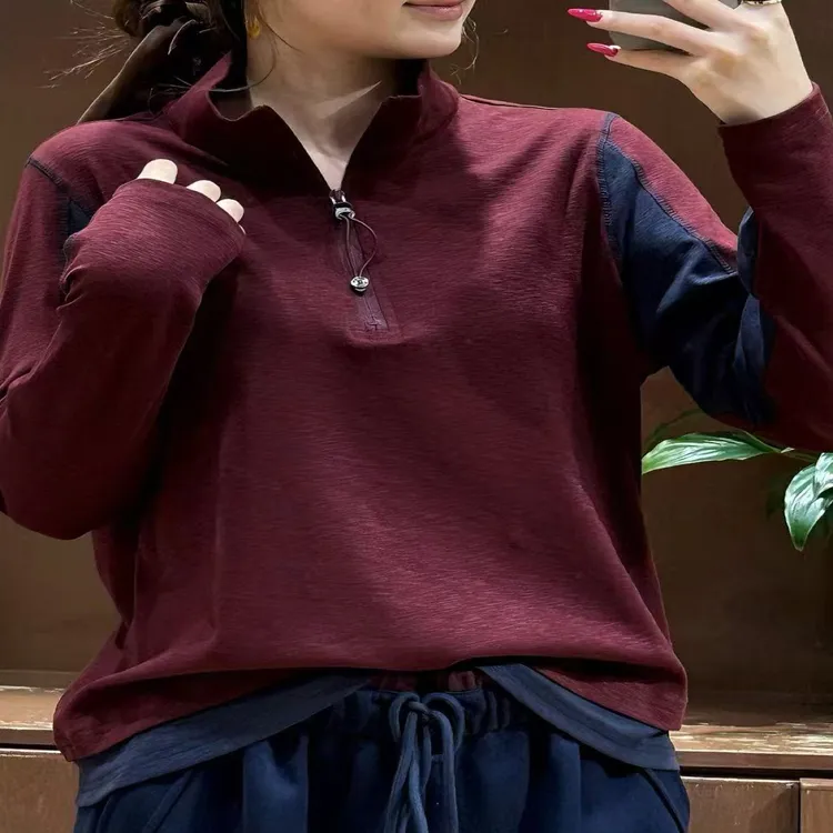 半拉链卫衣女2025新款爆款秋款宽松小个子长袖上衣