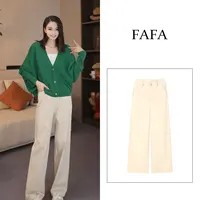 FAFA【直筒裤】春夏时尚百搭显瘦直筒阔腿裤
