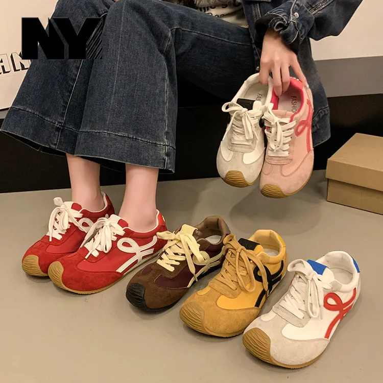 NY品牌德训鞋女2025年秋季新款丑萌复古阿甘鞋百搭休闲运动鞋潮