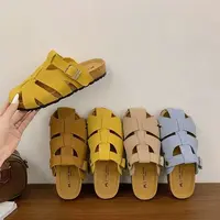 夏休闲款法式拖鞋女新款配裙子包头拖鞋3131