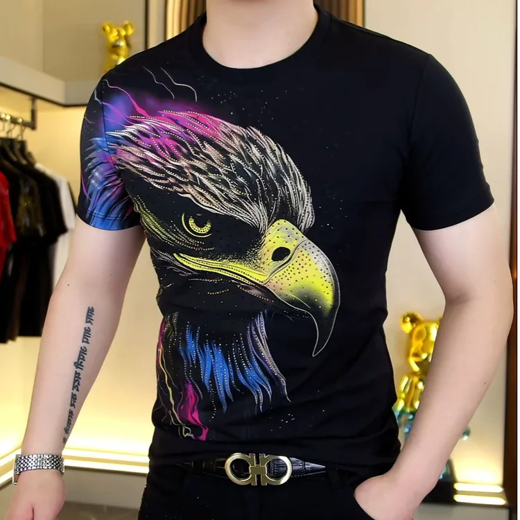 【阿东男装】25021男士夏季时尚高品质潮流个性短袖