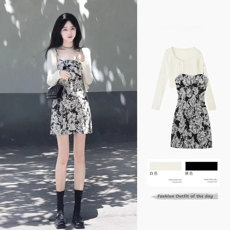 千金清冷感贵系衣服女装洋气时髦气质套装女小个子裙子两件套夏季