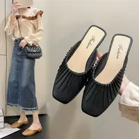 【万达清仓】百搭时尚防水韩版网红鞋单鞋包头拖鞋女懒人凉拖鞋1-3