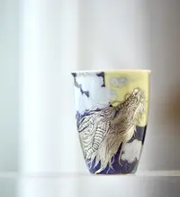 小谦堂  {踏云揽月}闻香直杯  饮茶品茗茶具中式茶道喝茶银