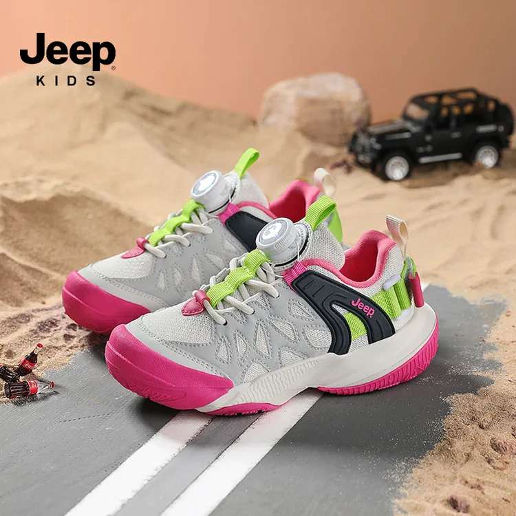 JEEP/吉普儿童2025秋季新款运动鞋防滑耐穿男童网面休闲鞋