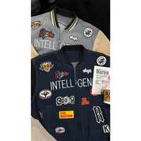 龙叨叨秋季新品美式复古撞色刺绣印花棒球服男痞帅百搭夹克外套潮