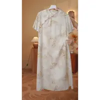 【茯苓】改良版旗袍新中式新款国风复古宽松大码连衣裙