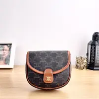 95新 Celine/思琳 Besace凯旋门马鞍/单肩包/1356