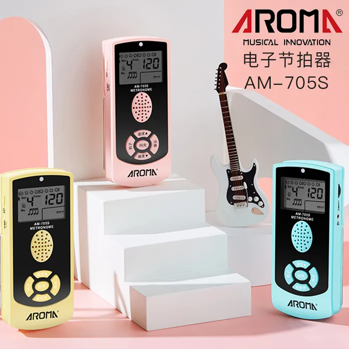 [老姚吉他]AROMA阿诺玛电子节拍器 充电款 带喊拍 吉他节奏器打拍