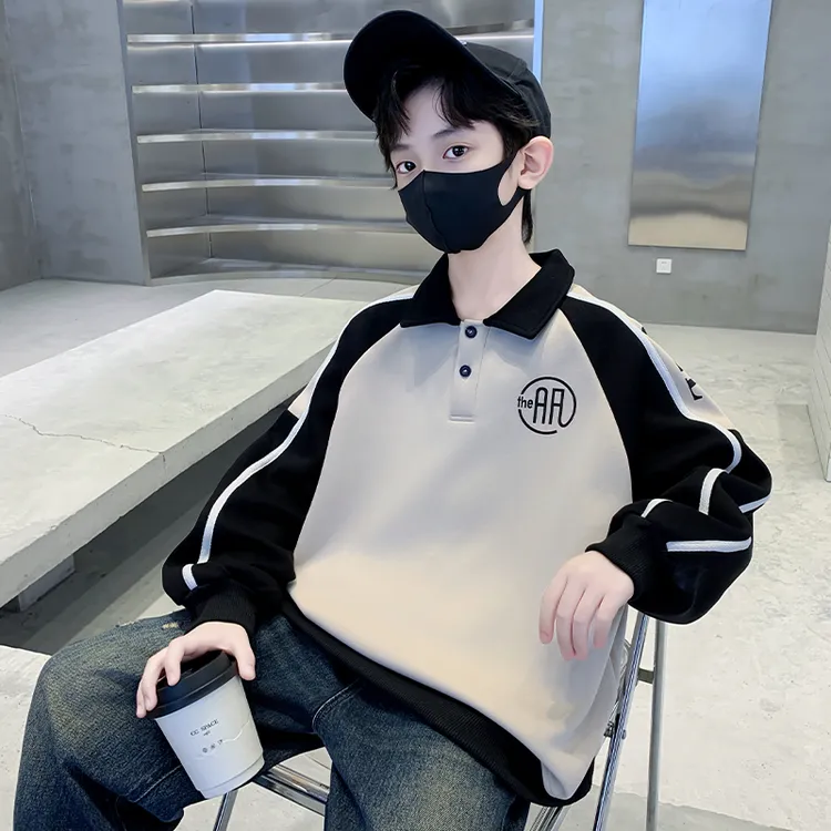 儿童装男童秋装卫衣2025新款秋季衣服上衣中大童男孩春秋款polo衫