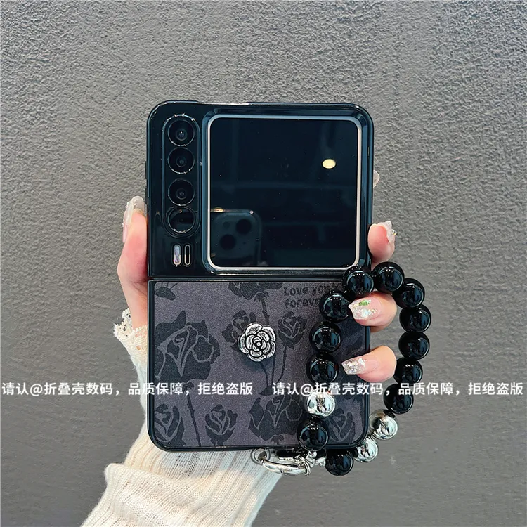 （华为PURAX系列)金属折叠皮纹适用华为PURAX手机保护壳防摔爆款潮