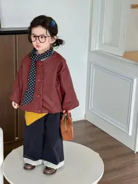 红色超柔软皮衣带丝巾