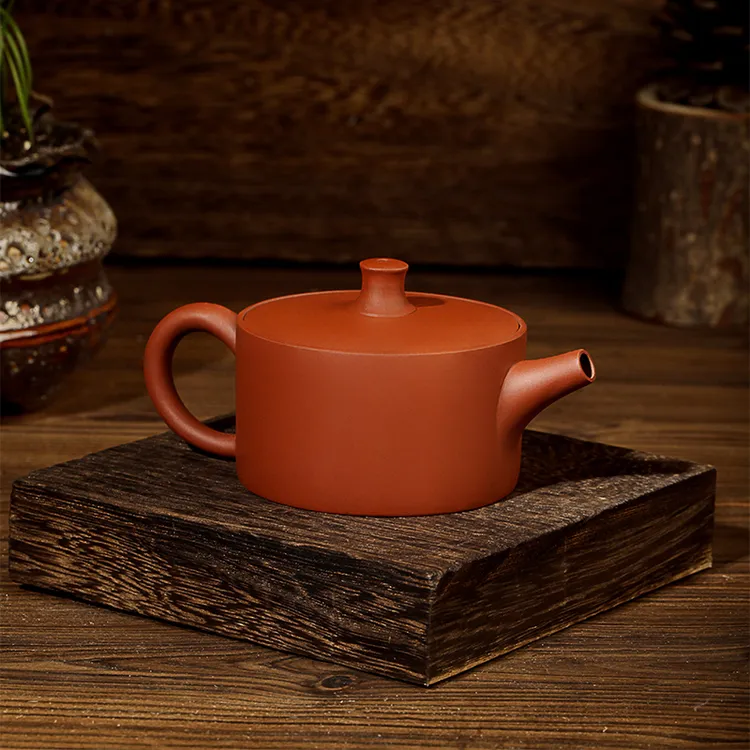 井兰.90cc原矿朱泥.潮州手拉壶.内嵌盖