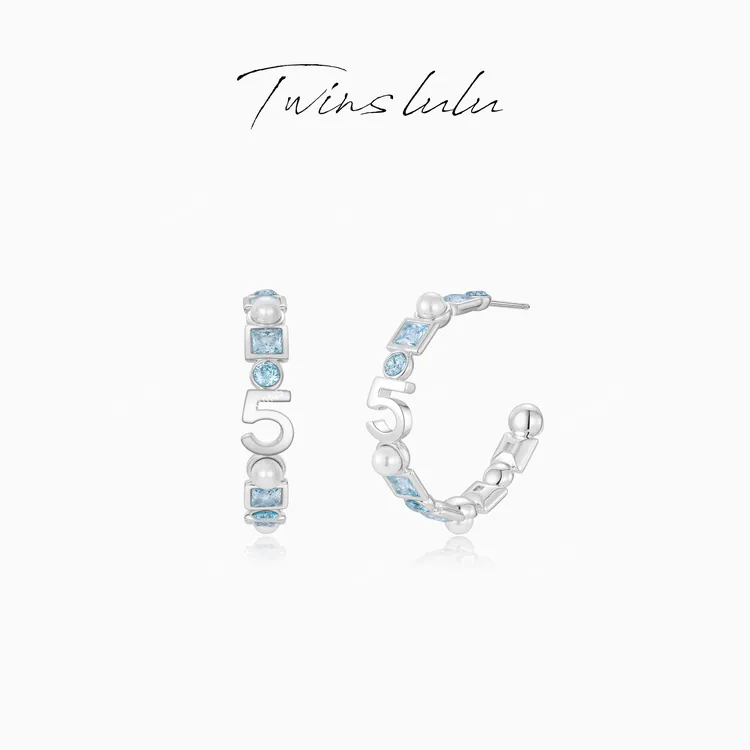 TWINS LULU 镀K金 新年款 精致时尚高级感几何耳环TSL2846