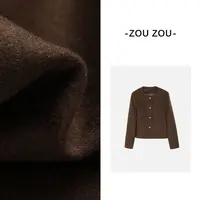 邹邹小个子新品 法式复古羊绒羊毛外套女秋短款显瘦气质小香西装