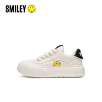 SMILEY运动板鞋二层牛皮低帮生活时尚男女同款情侣秋季休闲板鞋