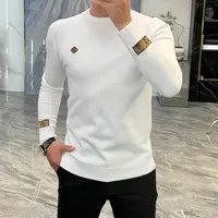 【拒绝地摊货】男士秋季针织简约欧货时尚圆领品质长袖毛衣-2811