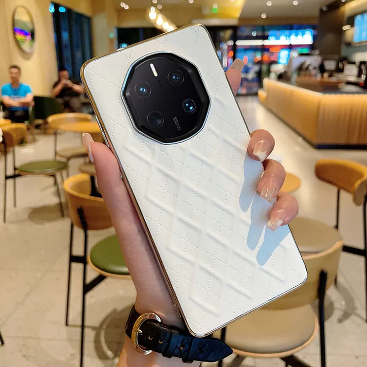 适用华为mate50rs保时捷手机壳女防滑保护壳全包高档套软高级高档