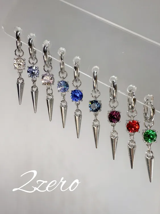 钛钢耳饰 尖锥华子耳环耳夹耳坠耳环2025新款爆款高级感轻奢小众