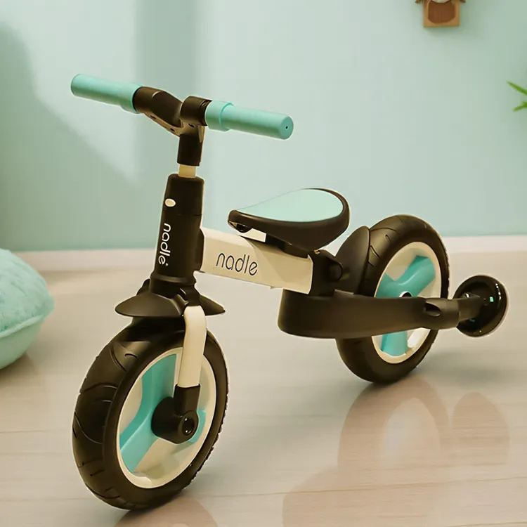 纳豆nadle儿童平衡车1-3岁宝宝自行车三轮自行车女滑滑车学步车