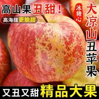 大凉山盐源丑苹果现摘脆甜多汁新鲜当季水果