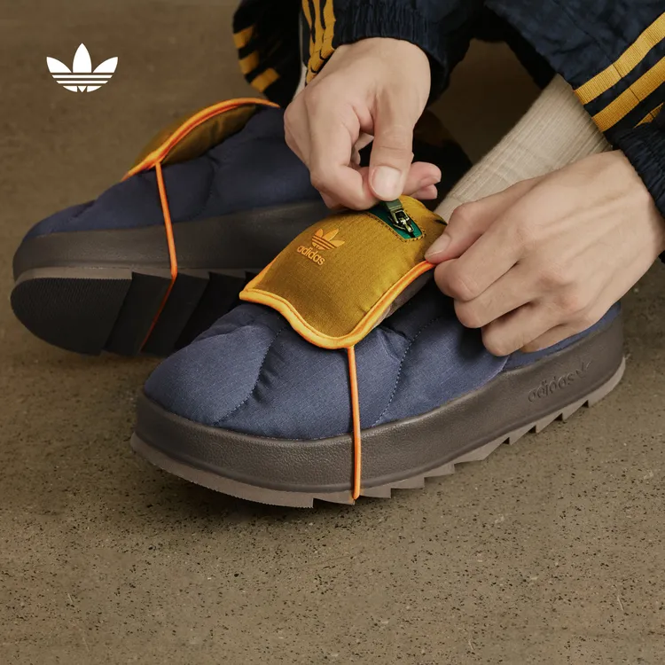 阿迪达斯官方三叶草「面包鞋」PUFFYLETTE经典运动棉鞋男女IF3956