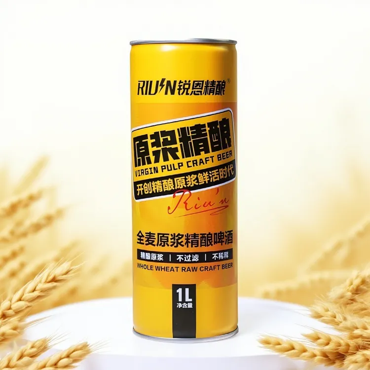 1L装正品锐恩精酿全麦原浆酒精度4.3％vol原麦汁浓度11°P微醺