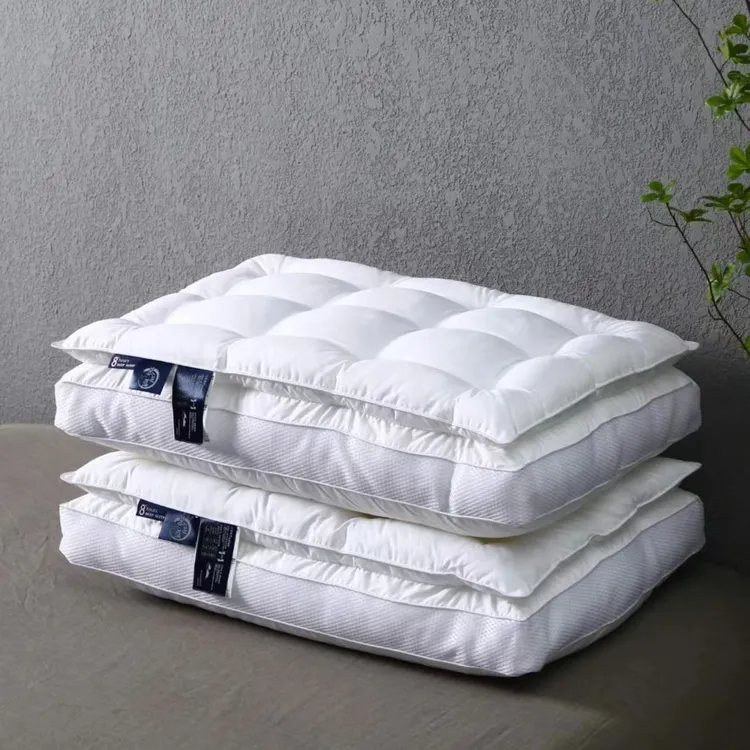 高档床品五星级酒店枕头枕芯加厚加高护颈一对装高质量睡眠枕头