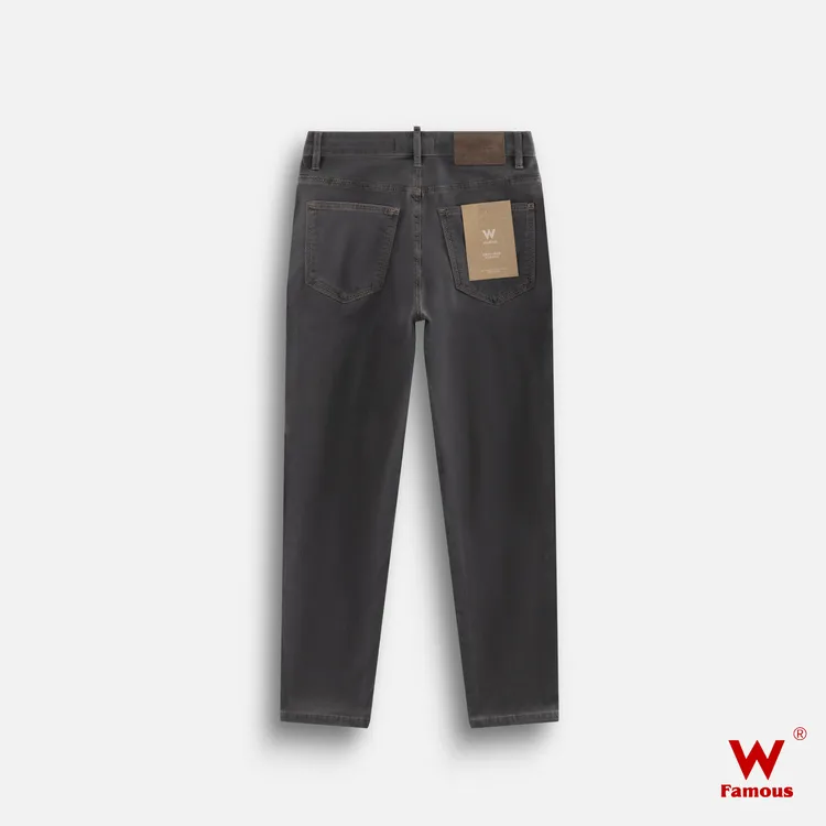【冬款植绒】8509 - 13安/枣泥灰/三走线/九分半/长裤牛仔裤