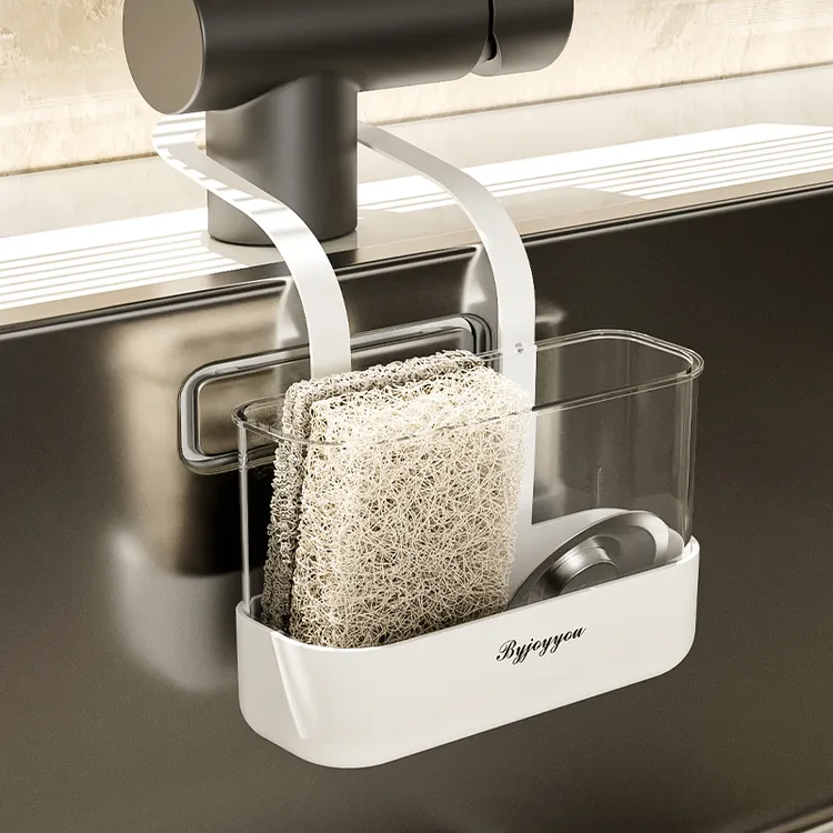 简约水槽挂袋厨房沥水挂篮沥水袋多功能置物架沥水架收纳水龙头