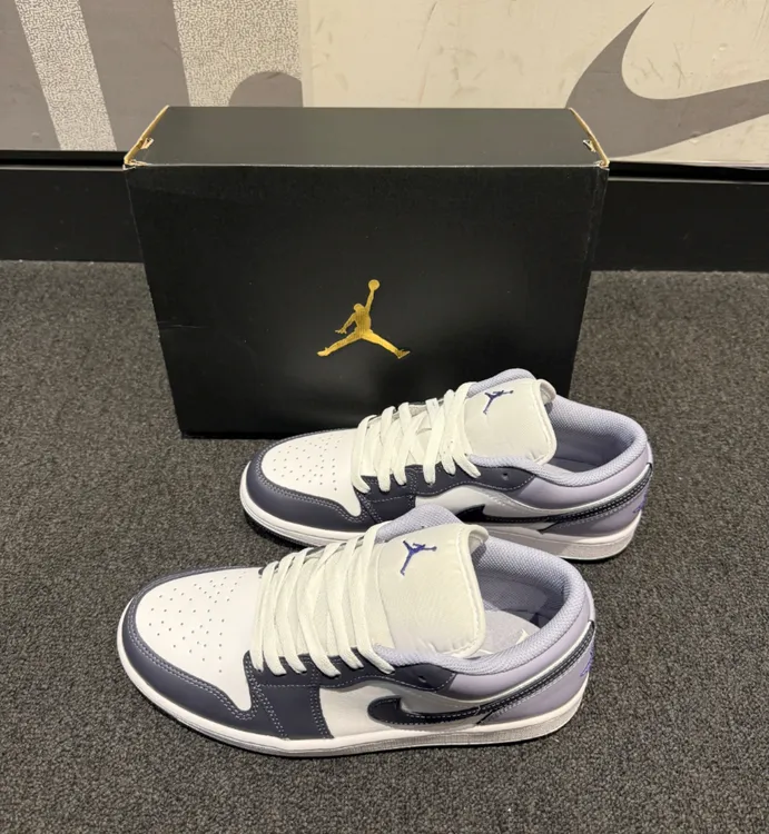 Air Jordan 1 Low AJ1耐克男款彗星紫低帮复古百搭篮球鞋官方正品